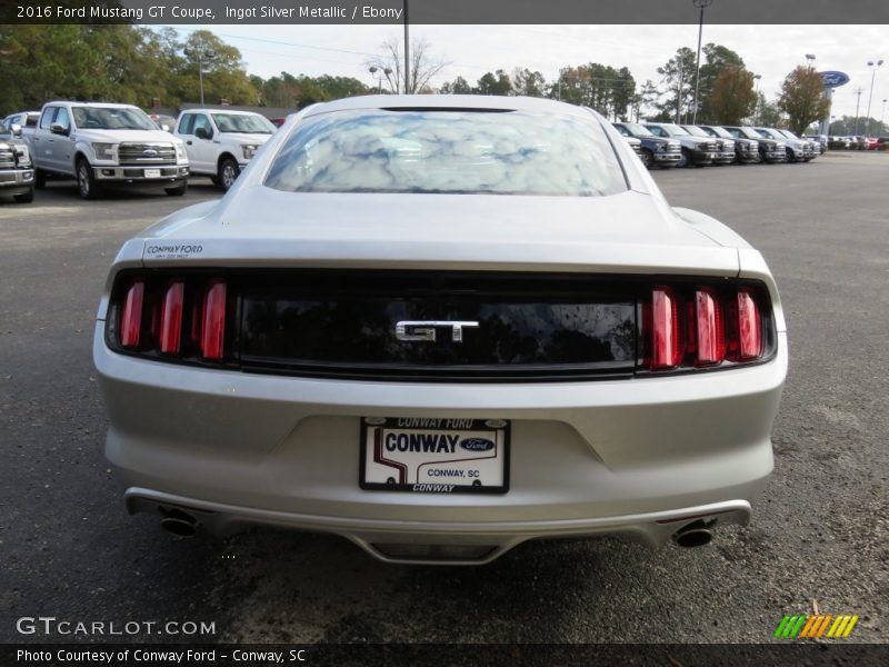 Ingot Silver Metallic / Ebony 2016 Ford Mustang GT Coupe