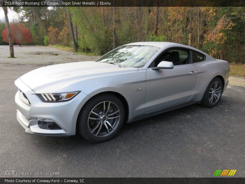 Ingot Silver Metallic / Ebony 2016 Ford Mustang GT Coupe