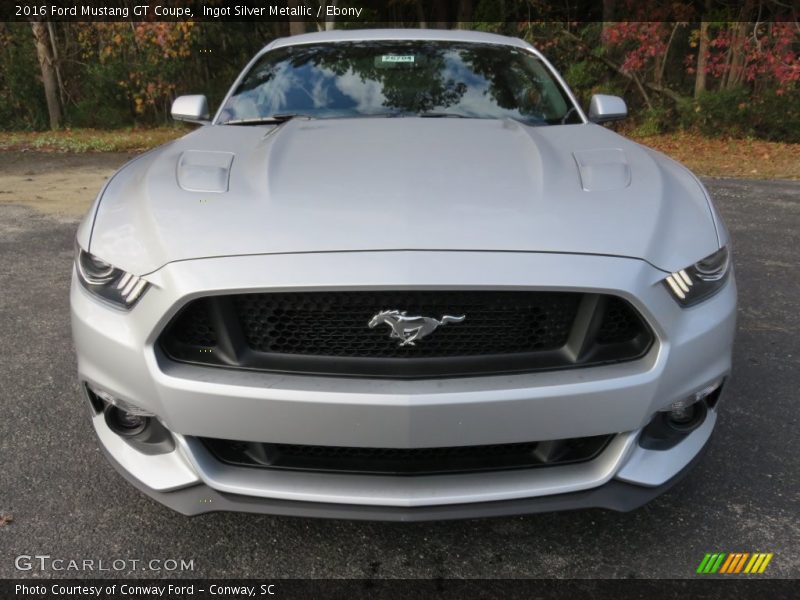 Ingot Silver Metallic / Ebony 2016 Ford Mustang GT Coupe