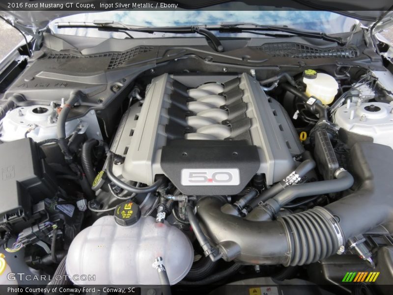 Ingot Silver Metallic / Ebony 2016 Ford Mustang GT Coupe