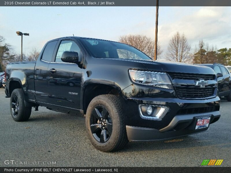 Black / Jet Black 2016 Chevrolet Colorado LT Extended Cab 4x4