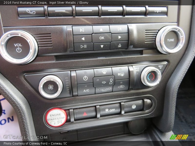 Ingot Silver Metallic / Ebony 2016 Ford Mustang GT Coupe