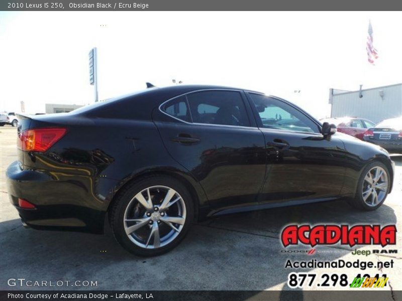 Obsidian Black / Ecru Beige 2010 Lexus IS 250
