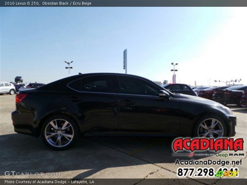 Obsidian Black / Ecru Beige 2010 Lexus IS 250