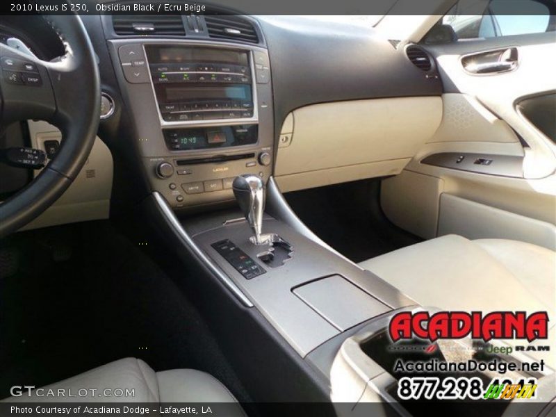 Obsidian Black / Ecru Beige 2010 Lexus IS 250