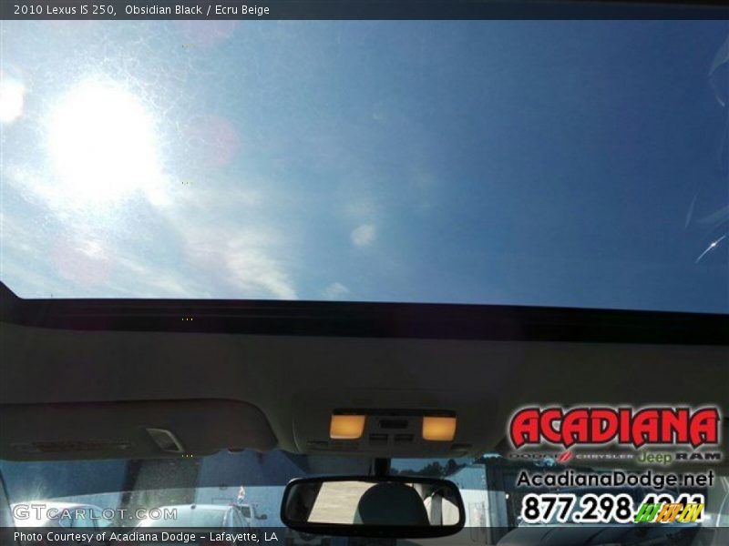 Obsidian Black / Ecru Beige 2010 Lexus IS 250