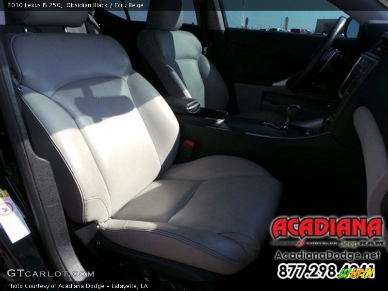 Obsidian Black / Ecru Beige 2010 Lexus IS 250