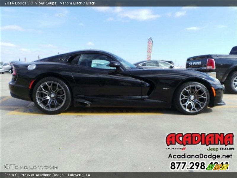 Venom Black / Black 2014 Dodge SRT Viper Coupe