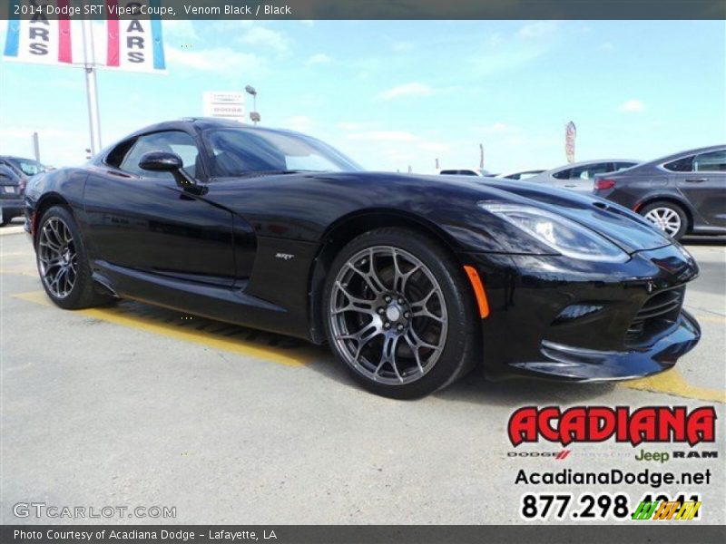 Venom Black / Black 2014 Dodge SRT Viper Coupe