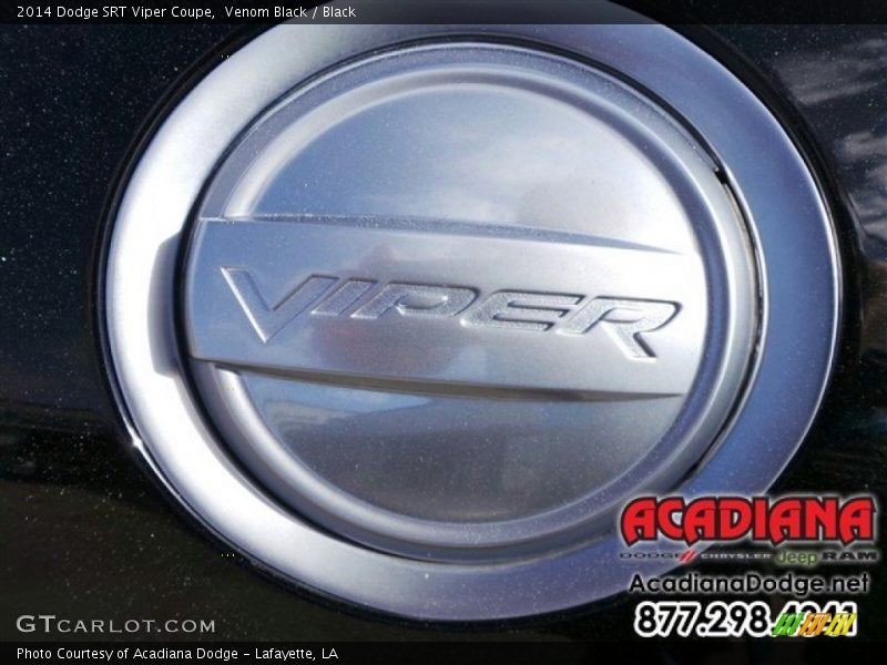 Venom Black / Black 2014 Dodge SRT Viper Coupe