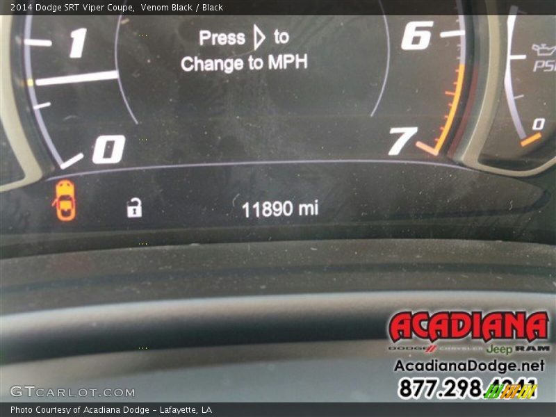 Venom Black / Black 2014 Dodge SRT Viper Coupe