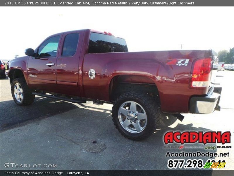 Sonoma Red Metallic / Very Dark Cashmere/Light Cashmere 2013 GMC Sierra 2500HD SLE Extended Cab 4x4