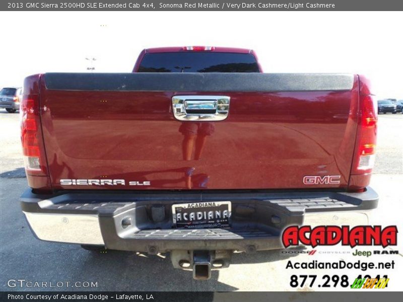 Sonoma Red Metallic / Very Dark Cashmere/Light Cashmere 2013 GMC Sierra 2500HD SLE Extended Cab 4x4