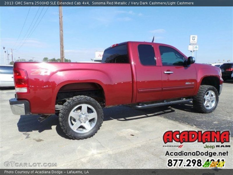 Sonoma Red Metallic / Very Dark Cashmere/Light Cashmere 2013 GMC Sierra 2500HD SLE Extended Cab 4x4