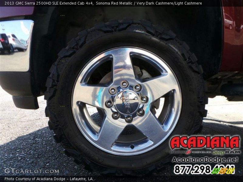 Sonoma Red Metallic / Very Dark Cashmere/Light Cashmere 2013 GMC Sierra 2500HD SLE Extended Cab 4x4