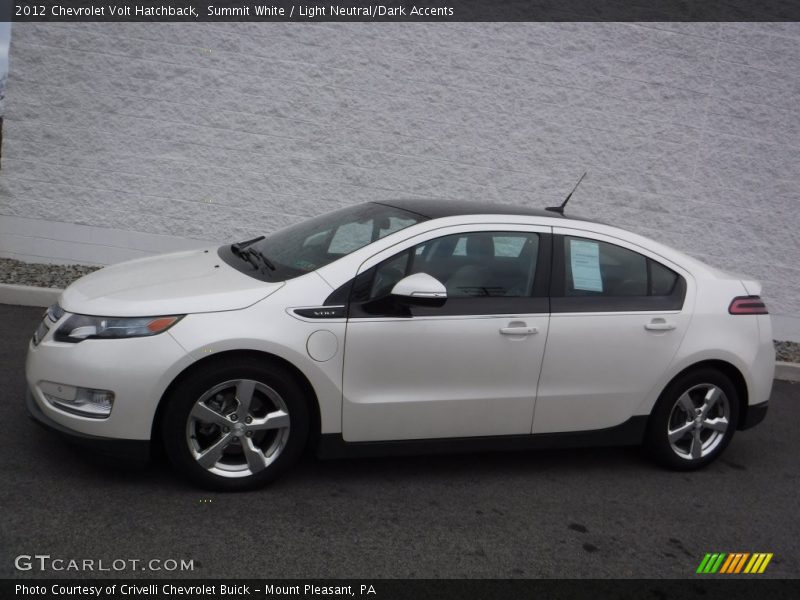 Summit White / Light Neutral/Dark Accents 2012 Chevrolet Volt Hatchback