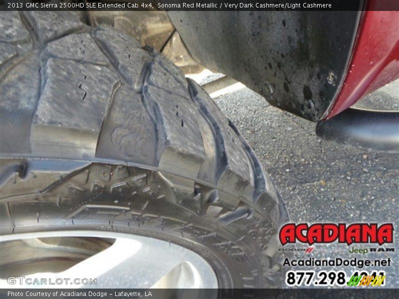 Sonoma Red Metallic / Very Dark Cashmere/Light Cashmere 2013 GMC Sierra 2500HD SLE Extended Cab 4x4
