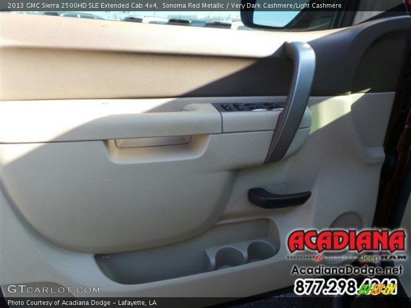 Sonoma Red Metallic / Very Dark Cashmere/Light Cashmere 2013 GMC Sierra 2500HD SLE Extended Cab 4x4
