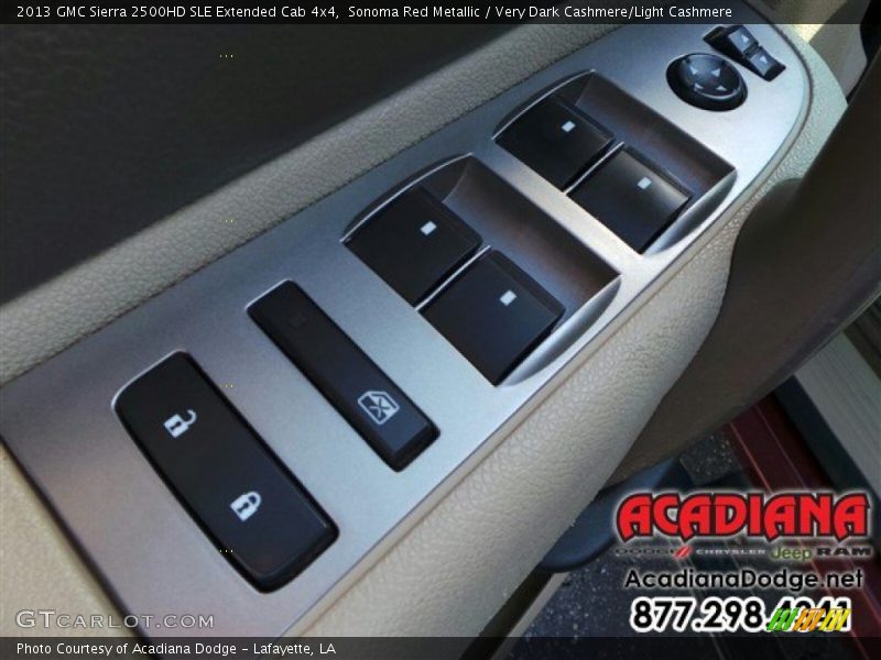 Sonoma Red Metallic / Very Dark Cashmere/Light Cashmere 2013 GMC Sierra 2500HD SLE Extended Cab 4x4