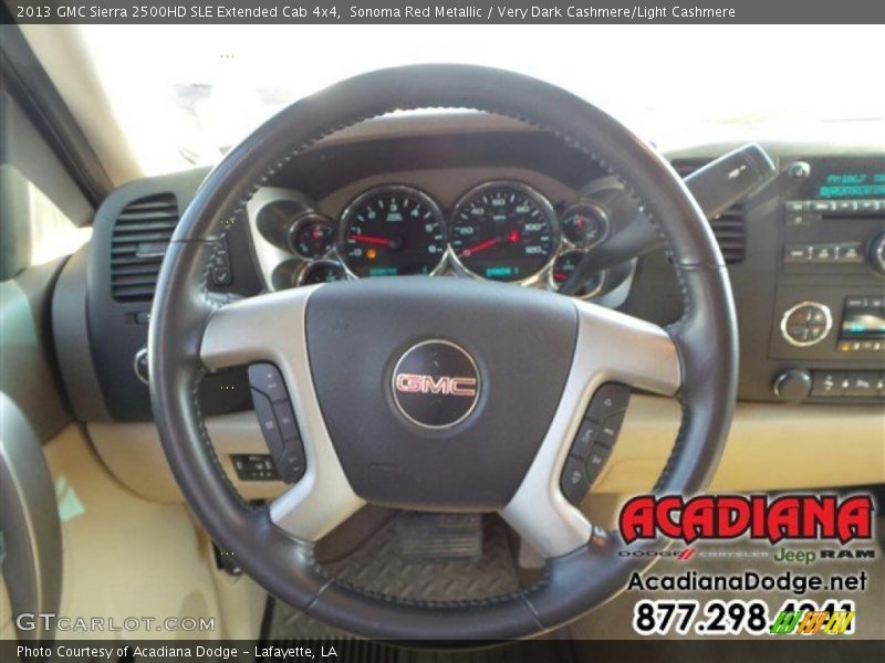 Sonoma Red Metallic / Very Dark Cashmere/Light Cashmere 2013 GMC Sierra 2500HD SLE Extended Cab 4x4