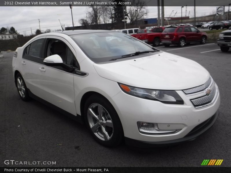 Summit White / Light Neutral/Dark Accents 2012 Chevrolet Volt Hatchback