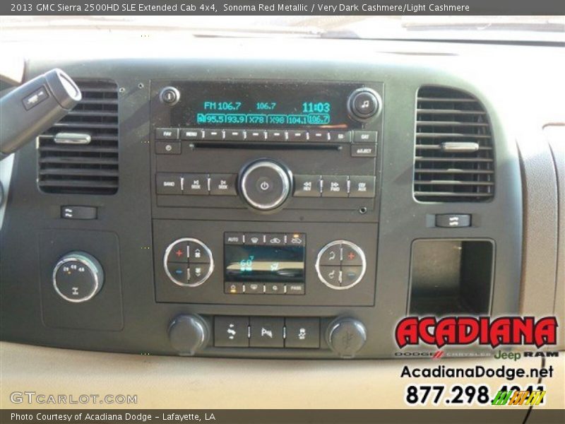 Sonoma Red Metallic / Very Dark Cashmere/Light Cashmere 2013 GMC Sierra 2500HD SLE Extended Cab 4x4