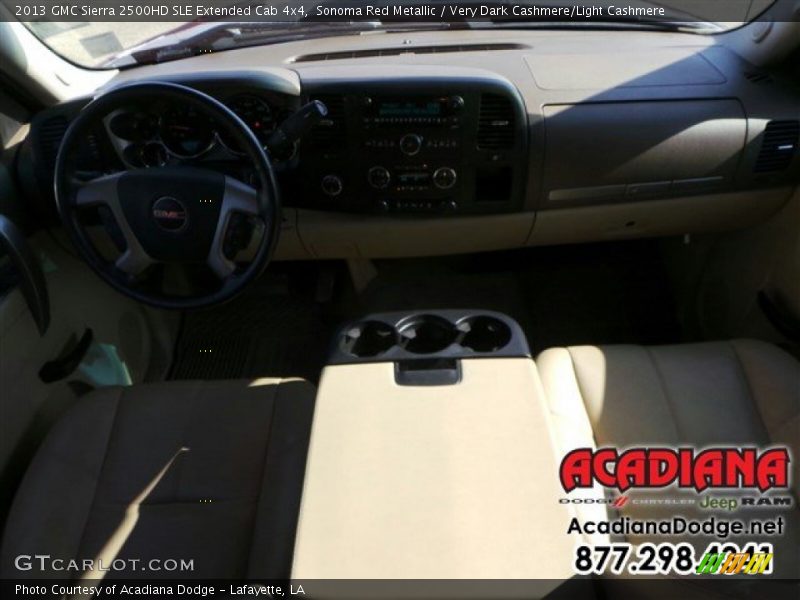 Sonoma Red Metallic / Very Dark Cashmere/Light Cashmere 2013 GMC Sierra 2500HD SLE Extended Cab 4x4