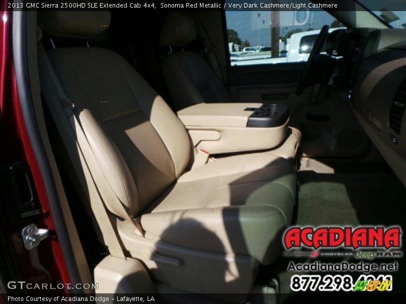 Sonoma Red Metallic / Very Dark Cashmere/Light Cashmere 2013 GMC Sierra 2500HD SLE Extended Cab 4x4