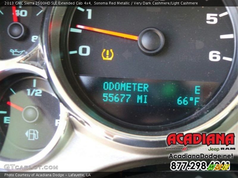 Sonoma Red Metallic / Very Dark Cashmere/Light Cashmere 2013 GMC Sierra 2500HD SLE Extended Cab 4x4