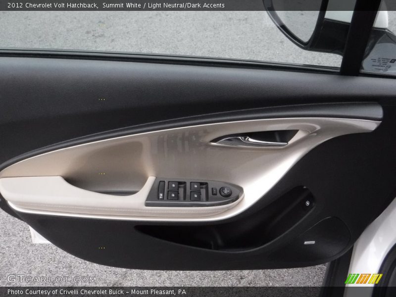 Summit White / Light Neutral/Dark Accents 2012 Chevrolet Volt Hatchback