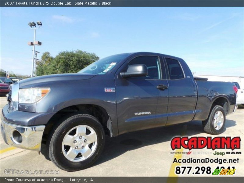 Slate Metallic / Black 2007 Toyota Tundra SR5 Double Cab