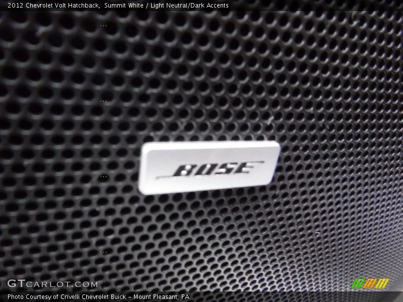Summit White / Light Neutral/Dark Accents 2012 Chevrolet Volt Hatchback