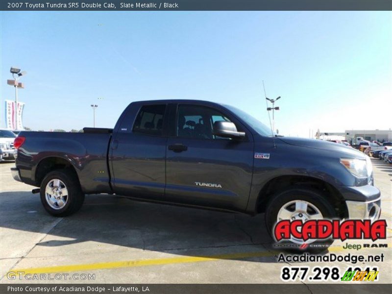 Slate Metallic / Black 2007 Toyota Tundra SR5 Double Cab