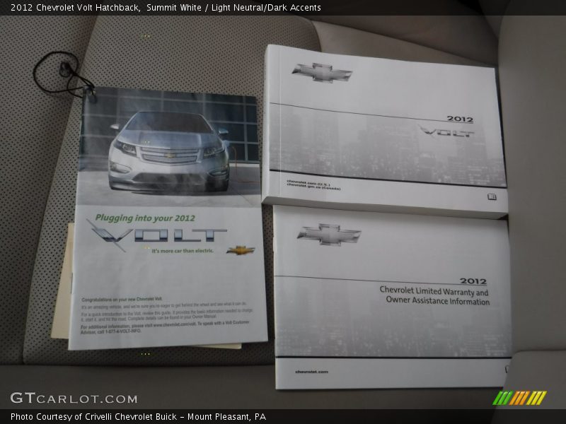 Summit White / Light Neutral/Dark Accents 2012 Chevrolet Volt Hatchback