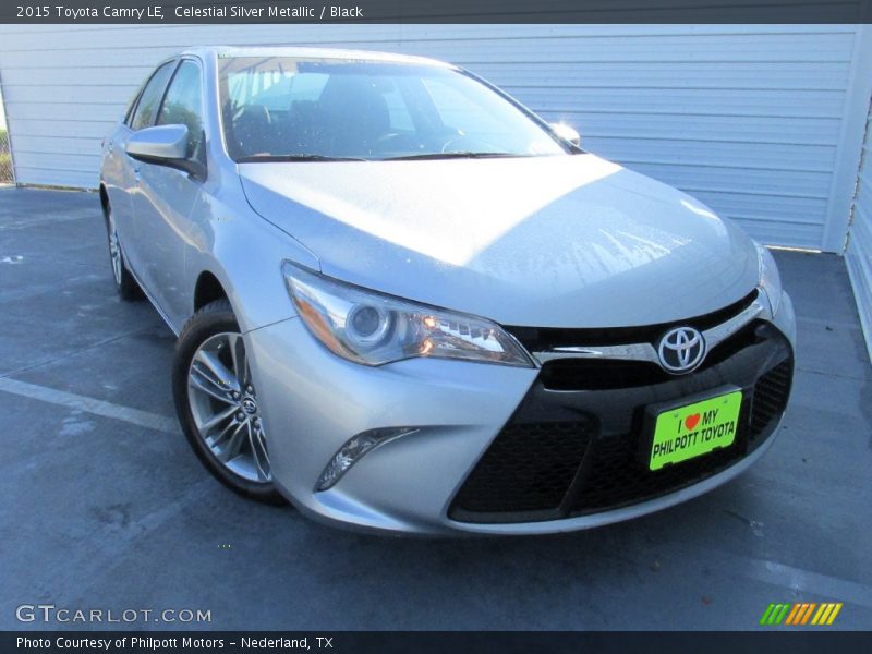 Celestial Silver Metallic / Black 2015 Toyota Camry LE