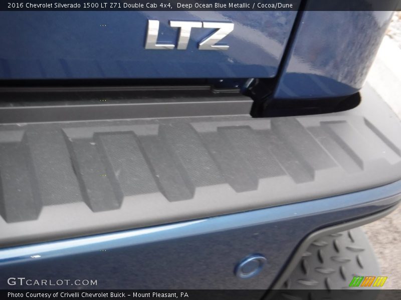 Deep Ocean Blue Metallic / Cocoa/Dune 2016 Chevrolet Silverado 1500 LT Z71 Double Cab 4x4