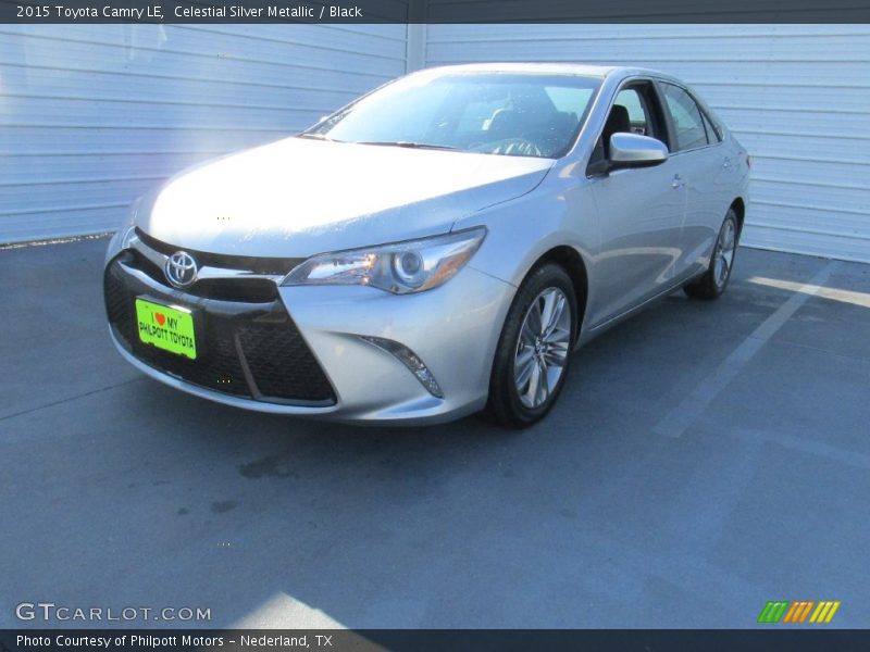 Celestial Silver Metallic / Black 2015 Toyota Camry LE