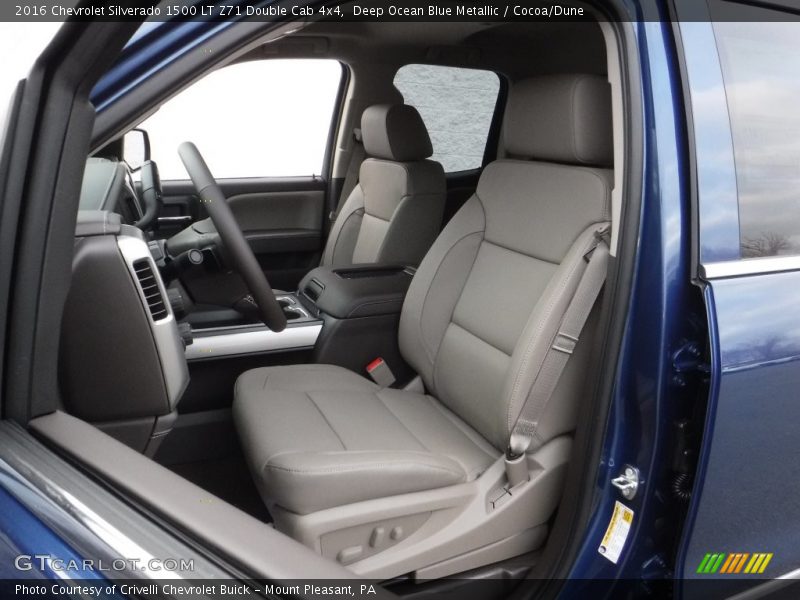 Front Seat of 2016 Silverado 1500 LT Z71 Double Cab 4x4