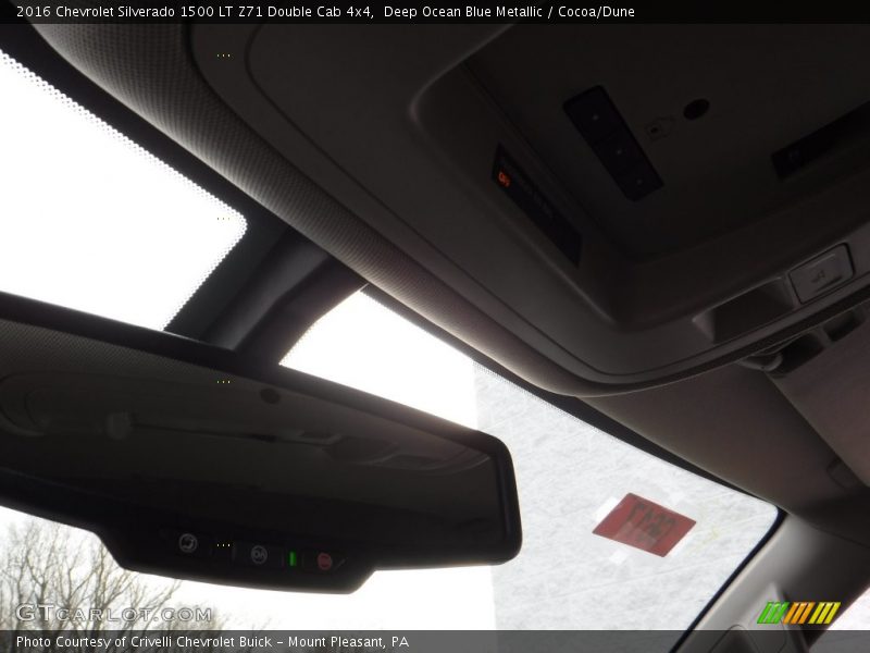 Deep Ocean Blue Metallic / Cocoa/Dune 2016 Chevrolet Silverado 1500 LT Z71 Double Cab 4x4