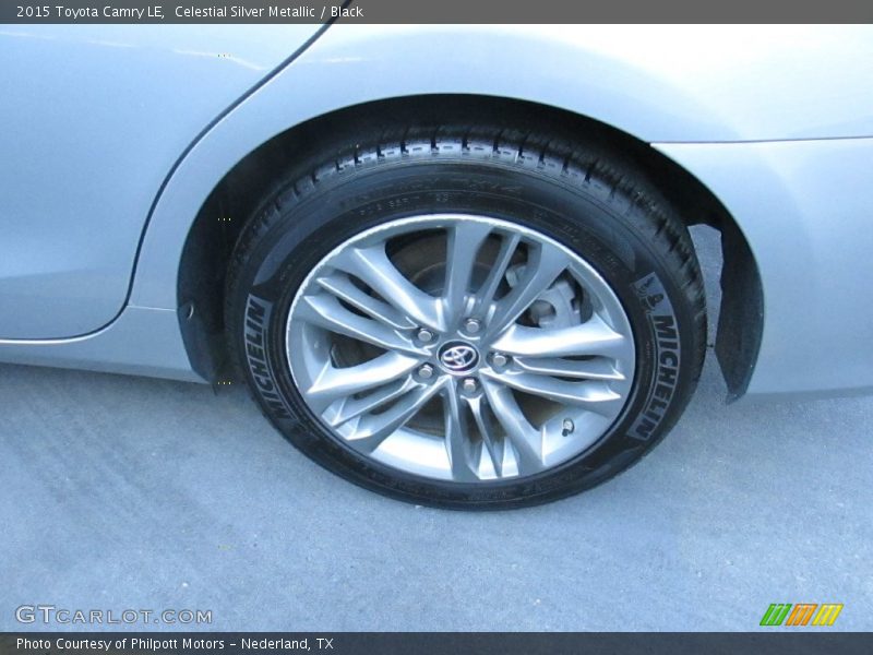 Celestial Silver Metallic / Black 2015 Toyota Camry LE