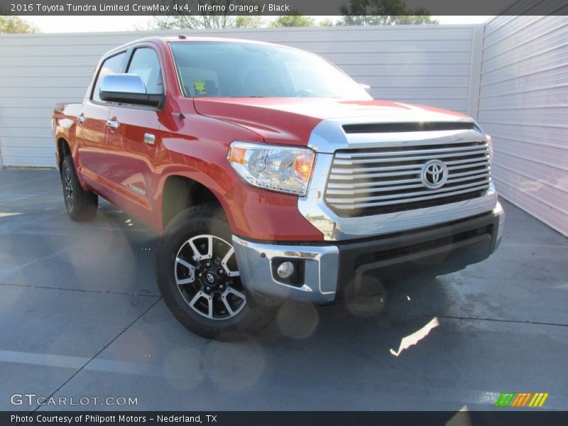 Inferno Orange / Black 2016 Toyota Tundra Limited CrewMax 4x4
