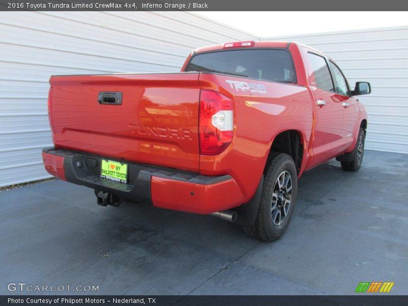 Inferno Orange / Black 2016 Toyota Tundra Limited CrewMax 4x4