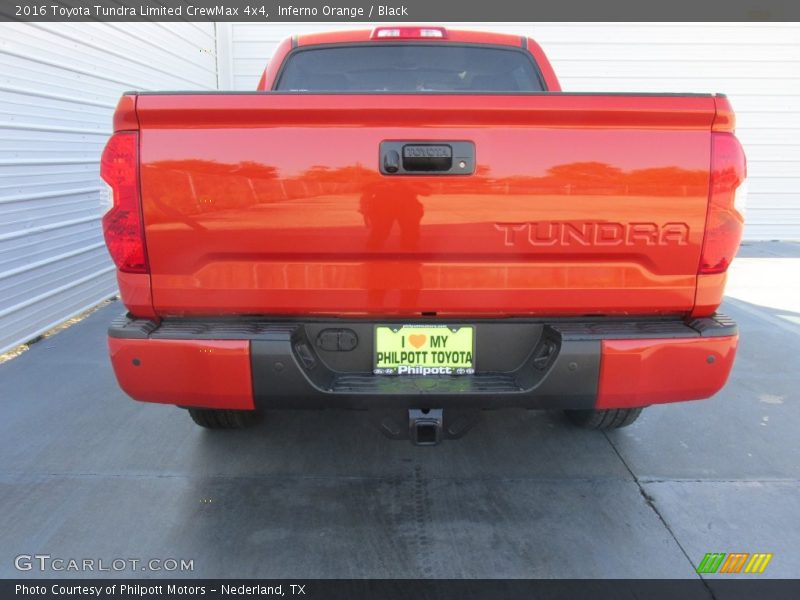 Inferno Orange / Black 2016 Toyota Tundra Limited CrewMax 4x4