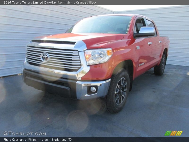 Inferno Orange / Black 2016 Toyota Tundra Limited CrewMax 4x4