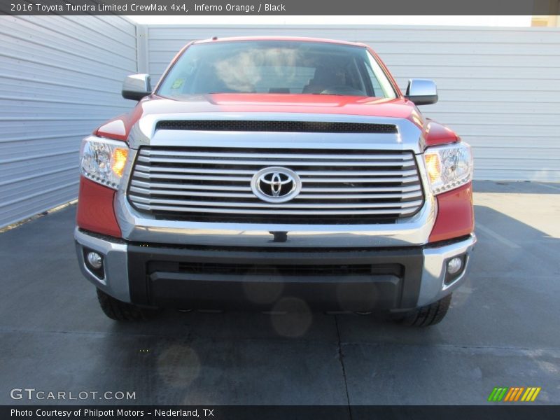 Inferno Orange / Black 2016 Toyota Tundra Limited CrewMax 4x4