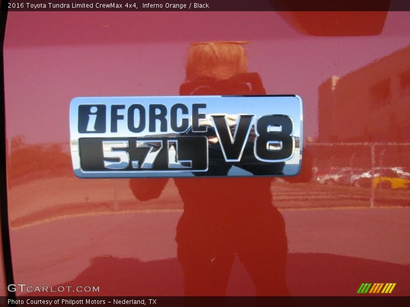 Inferno Orange / Black 2016 Toyota Tundra Limited CrewMax 4x4