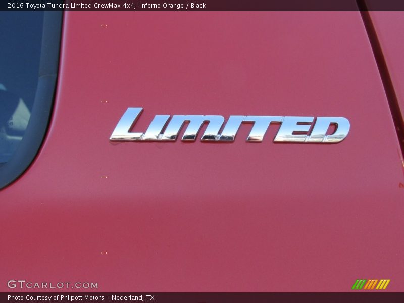 Inferno Orange / Black 2016 Toyota Tundra Limited CrewMax 4x4