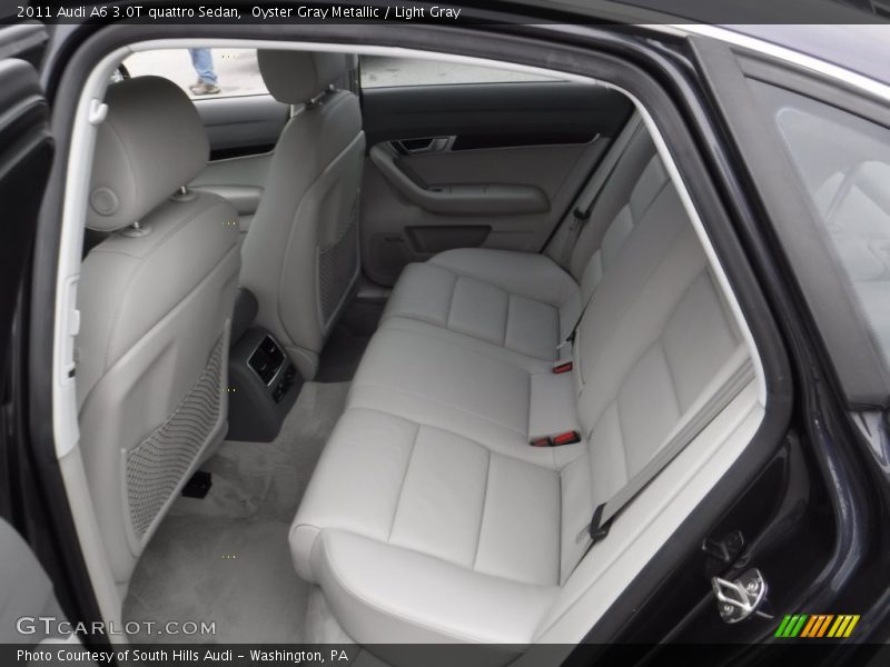 Oyster Gray Metallic / Light Gray 2011 Audi A6 3.0T quattro Sedan