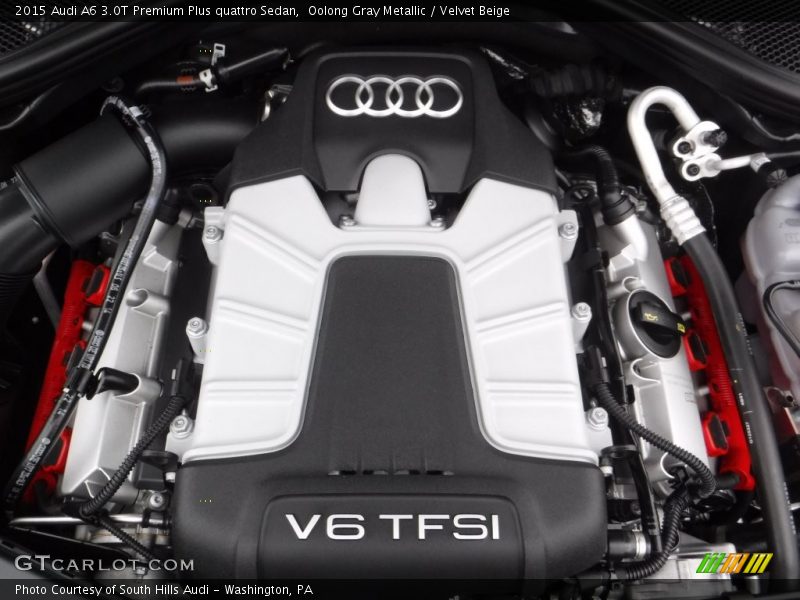 Oolong Gray Metallic / Velvet Beige 2015 Audi A6 3.0T Premium Plus quattro Sedan