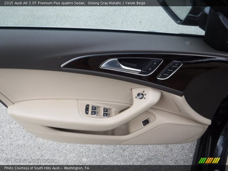 Oolong Gray Metallic / Velvet Beige 2015 Audi A6 3.0T Premium Plus quattro Sedan